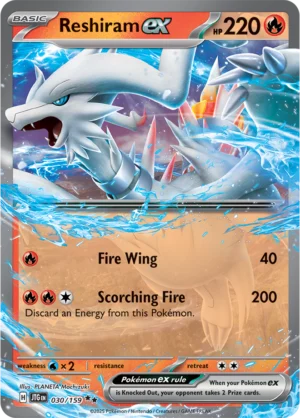 Pokémon TCG SV9: Journey Together 030/159 Reshiram ex Double Rare Ungraded