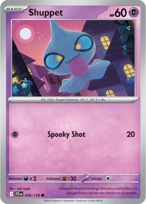 Pokémon TCG SV9: Journey Together 059/159 Shuppet Common Ungraded