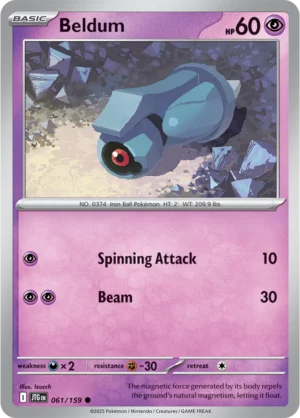 Pokémon TCG SV9: Journey Together 061/159 Beldum Common Ungraded