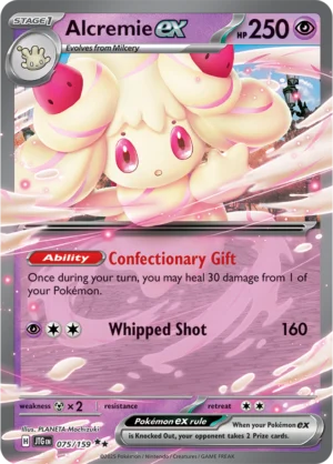 Pokémon TCG SV9: Journey Together 075/159 Alcremie ex Double Rare Ungraded