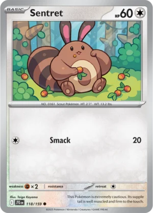 Pokémon TCG SV9: Journey Together 118/159 Sentret Common Ungraded