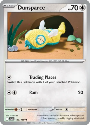 Pokémon TCG SV9: Journey Together 120/159 N's Dunsparce Common Ungraded