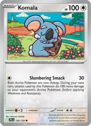 Pokémon TCG SV9: Journey Together 129/159 Komala Common Ungraded