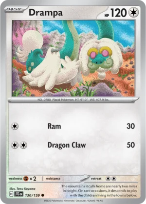 Pokémon TCG SV9: Journey Together 130/159 Drampa Common Ungraded