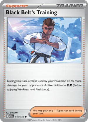Pokémon TCG SV9: Journey Together 145/159 Black Belt's Training Common Ungraded