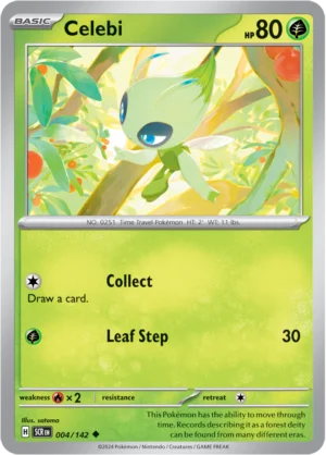 Pokémon TCG SV7: Stellar Crown 004/142 Celebi Uncommon Ungraded