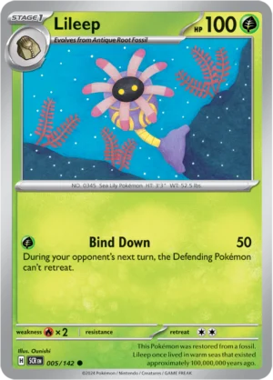 Pokémon TCG SV7: Stellar Crown 005/142 Lileep Common Ungraded