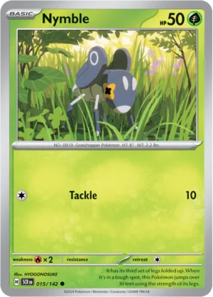 Pokémon TCG SV7: Stellar Crown 015/142 Nymble Common Ungraded