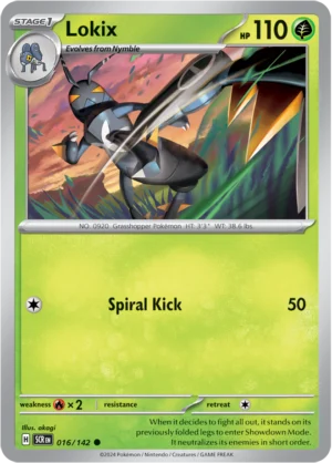 Pokémon TCG SV7: Stellar Crown 016/142 Lokix Common Ungraded