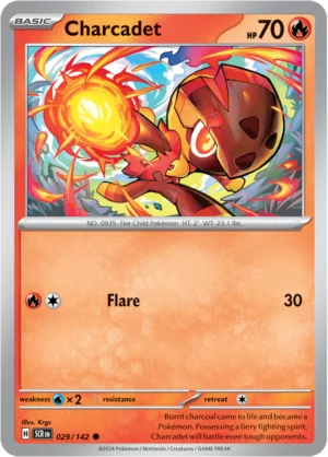 Pokémon TCG SV7: Stellar Crown 029/142 Charcadet Common Ungraded