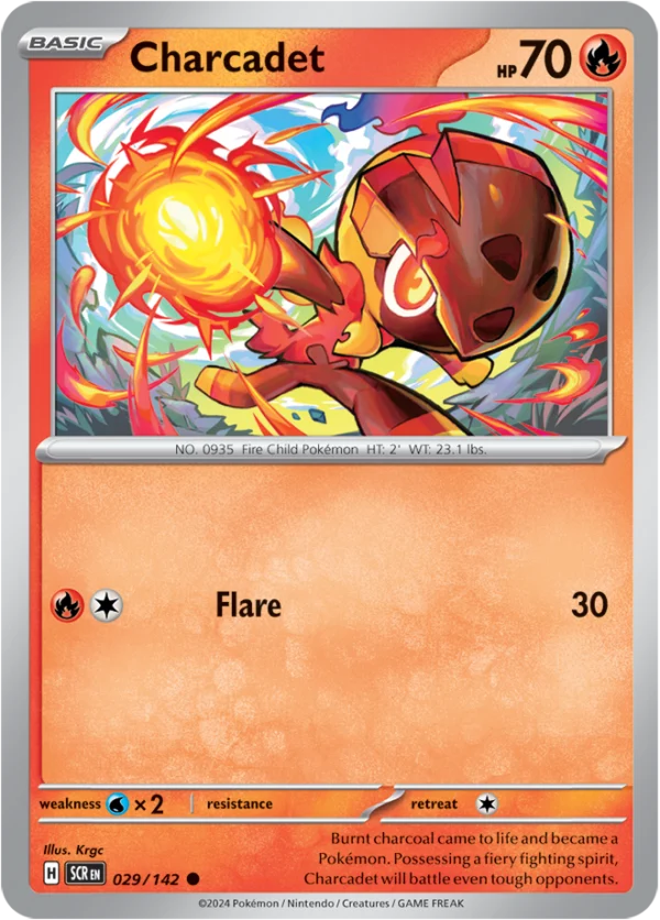 Pokémon TCG SV7: Stellar Crown 029/142 Charcadet Common Ungraded