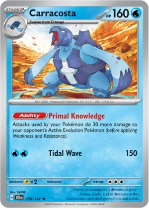 Pokémon TCG SV7: Stellar Crown 038/142 Carracosta Rare Ungraded