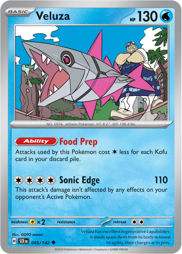 Pokémon TCG SV7: Stellar Crown 045/142 Veluza Uncommon Ungraded