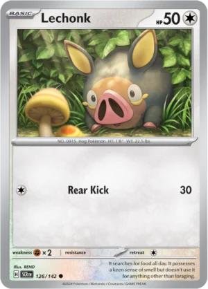 Pokémon TCG SV7: Stellar Crown 126/142 Lechonk Common Ungraded