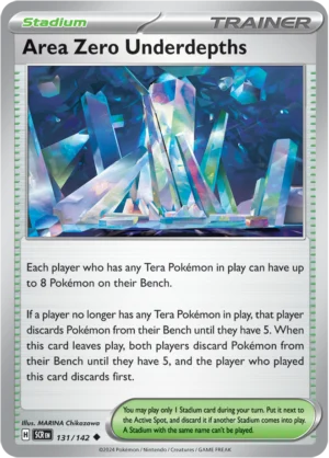 Pokémon TCG SV7: Stellar Crown 131/142 Area Zero Underdepths Uncommon Ungraded
