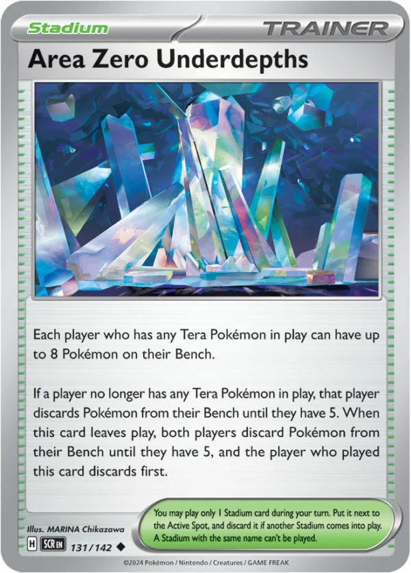 Pokémon TCG SV7: Stellar Crown 131/142 Area Zero Underdepths Uncommon Ungraded