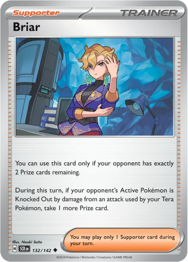 Pokémon TCG SV7: Stellar Crown 132/142 Briar Uncommon Ungraded