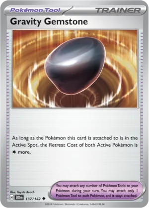 Pokémon TCG SV7: Stellar Crown 137/142 Gravity Gemstone Uncommon Ungraded