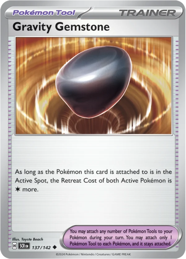 Pokémon TCG SV7: Stellar Crown 137/142 Gravity Gemstone Uncommon Ungraded
