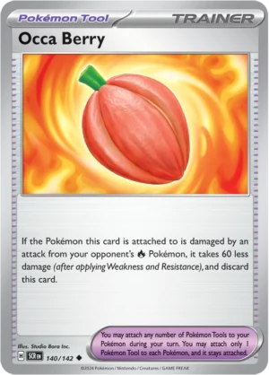 Pokémon TCG SV7: Stellar Crown 140/142 Occa Berry Uncommon Ungraded