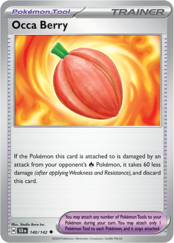 Pokémon TCG SV7: Stellar Crown 140/142 Occa Berry Uncommon Ungraded