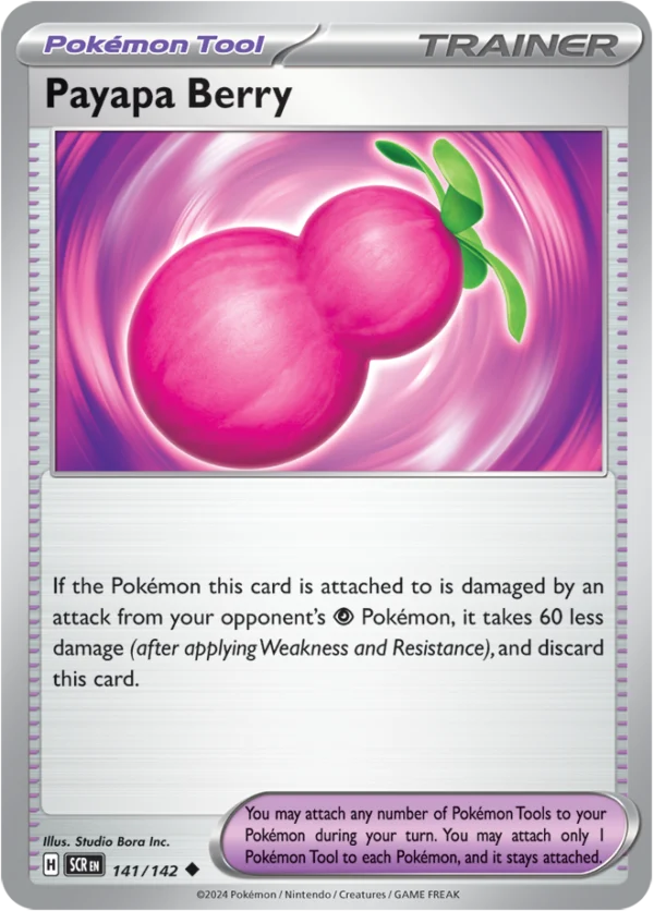 Pokémon TCG SV7: Stellar Crown 141/142 Payapa Berry Uncommon Ungraded