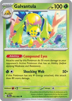 Pokémon TCG SV: Shrouded Fable 002/064 Galvantula Uncommon Ungraded