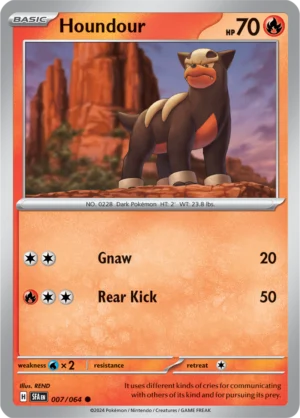 Pokémon TCG SV: Shrouded Fable 007/064 Houndour Common Ungraded