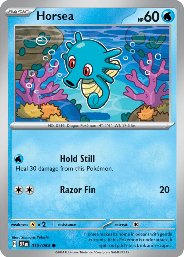 Pokémon TCG SV: Shrouded Fable 010/064 Horsea Common Ungraded