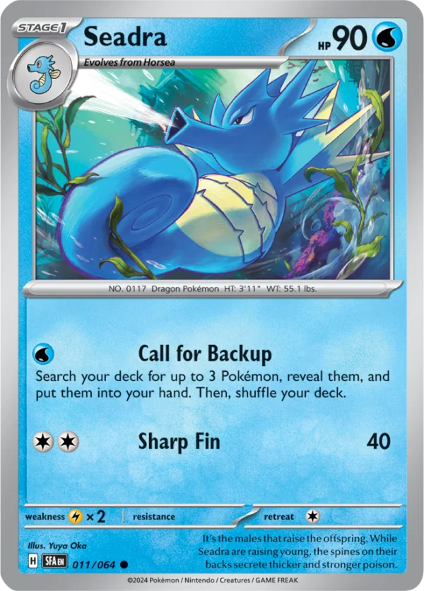 Pokémon TCG SV: Shrouded Fable 011/064 Seadra Common Ungraded