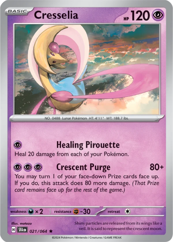 Pokémon TCG SV: Shrouded Fable 021/064 Cresselia Rare Ungraded
