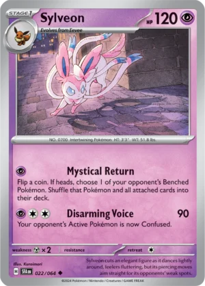 Pokémon TCG SV: Shrouded Fable 022/064 Sylveon Uncommon Ungraded