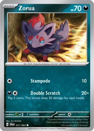 Pokémon TCG SV: Shrouded Fable 031/064 Zorua Common Ungraded