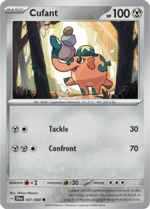 Pokémon TCG SV: Shrouded Fable 041/064 Cufant Common Ungraded