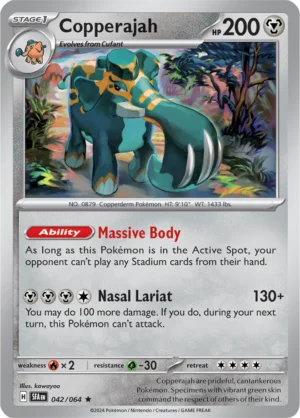 Pokémon TCG SV: Shrouded Fable 042/064 Copperajah Rare Ungraded