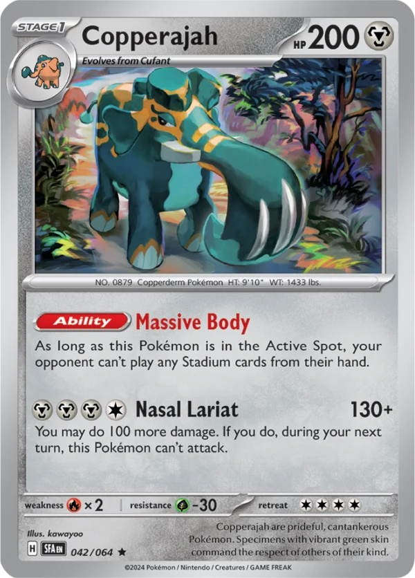 Pokémon TCG SV: Shrouded Fable 042/064 Copperajah Rare Ungraded