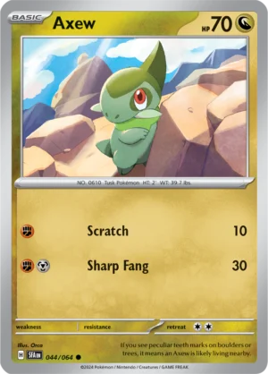 Pokémon TCG SV: Shrouded Fable 044/064 Axew Common Ungraded