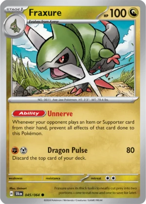 Pokémon TCG SV: Shrouded Fable 045/064 Fraxure Common Ungraded