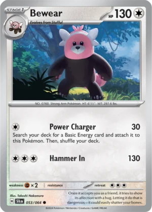 Pokémon TCG SV: Shrouded Fable 053/064 Bewear Common Ungraded