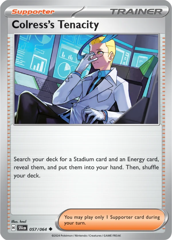 Pokémon TCG SV: Shrouded Fable 057/064 Colress's Tenacity Uncommon Ungraded