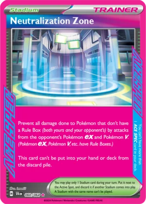 Pokémon TCG SV: Shrouded Fable 060/064 Neutralization Zone Ace Spec Ungraded