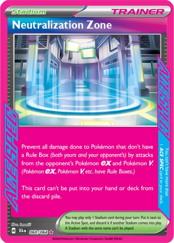 Pokémon TCG SV: Shrouded Fable 060/064 Neutralization Zone Ace Spec Ungraded