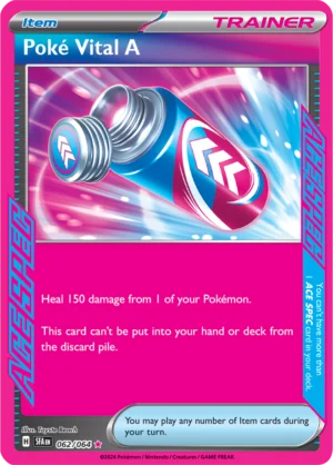 Pokémon TCG SV: Shrouded Fable 062/064 Poke Vital A Ace Spec Ungraded
