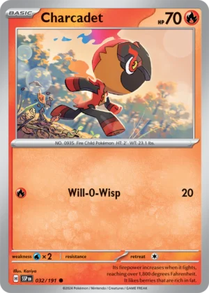 Pokémon TCG SV8: Surging Sparks 032/191 Charcadet Common Ungraded