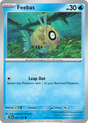 Pokémon TCG SV8: Surging Sparks 041/191 Feebas Common Ungraded