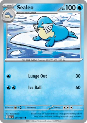 Pokémon TCG SV8: Surging Sparks 044/191 Sealeo Common Ungraded