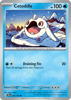 Pokémon TCG SV8: Surging Sparks 053/191 Cetoddle Common Ungraded