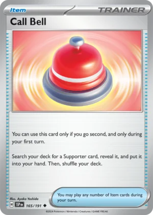 Pokémon TCG SV8: Surging Sparks 165/191 Call Bell Uncommon Ungraded