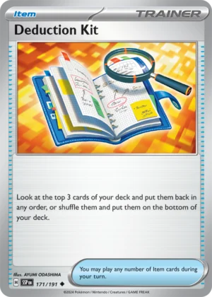 Pokémon TCG SV8: Surging Sparks 171/191 Deduction Kit Uncommon Ungraded