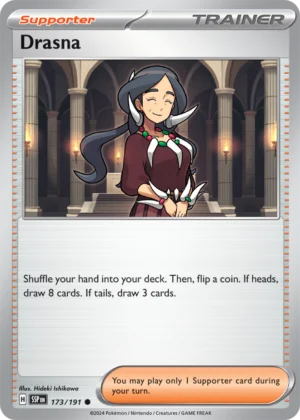 Pokémon TCG SV8: Surging Sparks 173/191 Drasna Common Ungraded